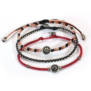 3 Bracelets Set - Animals & Love